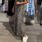 Robe longue tendance à imprimé léopard pour femme
