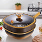 🔥50 % DE RÉDUCTION ! 🍳✨ Pot anti-adhésif en alliage de titane de 12 pouces avec couvercle 🍲💫
