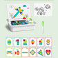 Boîte à puzzle magnétique pour enfants avec jeu et planche à dessi