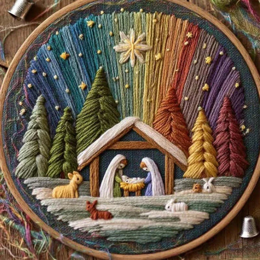 Kit de broderie DIY de la Nativité