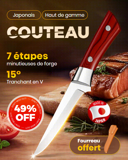 🏆Artisanat japonais · Qualité d’exception✨🔪Couteaux recommandés par les chefs Michelin – couteaux Premium