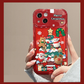 🔥VENTE CHAUDE🎄Étui à rabat miroir avec pendentif arbre de Noël pour iPhone🎅49% de réduction✨